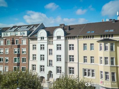 3-4 Zimmer: Maisonette-Dachgeschosswohnung mit Terrasse direkt auf der Luegallee