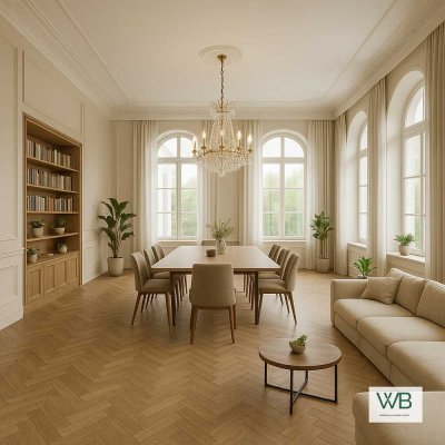 Maisonette Luxus-Altbauwohnungen + Balkon zum Mitgestalten - Theaterwall Braunschweig