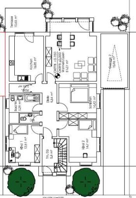Schönes großes Zweifamilienhaus nahe Grundschule, EG mit großer Terrasse zu vermieten