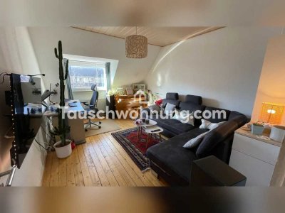 Tauschwohnung: Gemütliche 2-Zimmer-DG-Wohnung – zentral und kühl im Sommer