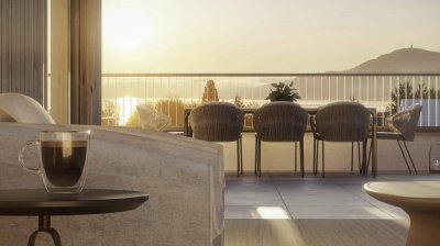 Residieren im Penthouse mit privatem Seezugang in Velden am Wörthersee.