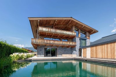 Alpine Gartenwohnung mit Private Spa und Naturteich ( 05836 )