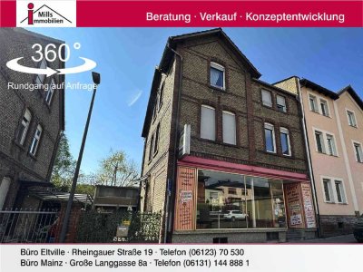 Schönes 1-2 Familienhaus mit Ladenfläche und Lager in guter Lage von Eltville