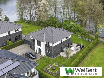 Moderne Architekten-Stadtvilla am See 
- Stilvoll wohnen auf höchstem Niveau – provisionsfrei!