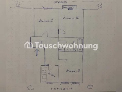 Tauschwohnung: Zentrale Wohnung in der Belebten Neustadt