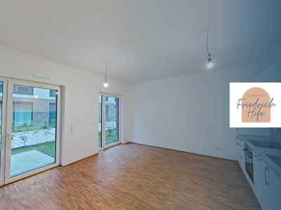 Lichtdurchflutete 2-Zimmer-Neubauwohnung mit sonniger Terrasse im Stadtquartier 'Großherzog Fried...