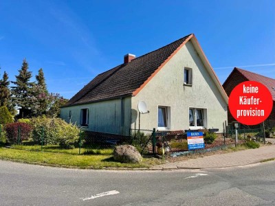 HORN IMMOBILIEN++ Einfamiliehaus mit Nebengebäude in Fahrenwalde, nur 9 km bis Pasewalk