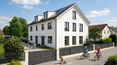 Neubau-DHH | Ausbauhaus | 163 m² | Holzrahmen-Konstruktion | 30 J. Gewährleistung | Frei planbar