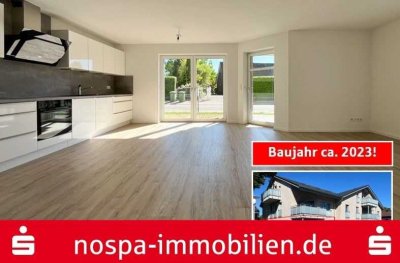 Neuwertige 3-Zimmer Eigentumswohnung mit PKW-Stellplatz und Terrasse im "Quartier 1621"