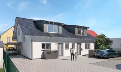 Stilvoll wohnen: Moderne Doppelhaushälfte mit Garten & KfW-Förderung