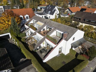 Kapitalanleger aufgepasst: Rarität in Grünwald - Freies Apartmenthaus mit 8 Terrassen-Wohnungen