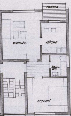 2-Zimmer-Wohnung mit Balkon und Einbauküche in Gerlingen