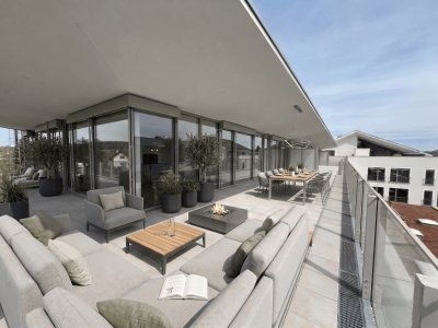Exklusive Dachgeschosswohnung mit Panorama-Terrasse im Herzen von St. Georgen im Attergau