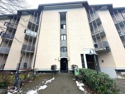 Frei werdende 2-Zimmer-Wohnung (51 m²) mit schönem Balkon und großem TG-Stellplatz in Freiburg-Ost