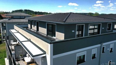 Neubau-Penthouse in Seenähe und Bergblick