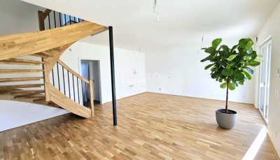 Wohnen in familiärer Anlage - Moderne, ruhige Doppelhaushälfte in Stoob - Mietkauf