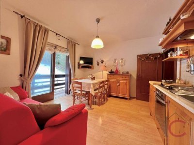 Entzückendes ski in-ski out 3-Zimmer-Appartement mit Balkon in ruhiger Lage