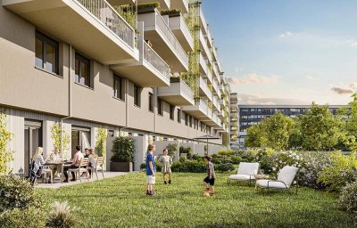 Arbeiten, wohnen, genießen – Dachgeschosswohnung mit sonniger Terrasse