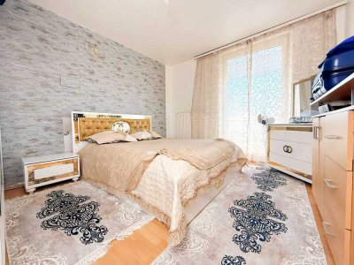 Vermietete 4-Zimmer-Wohnung mit zwei Balkonen und WG-Potenzial
