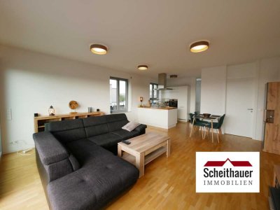 Exklusive 2,5 Zimmer Penthouse Wohnung - modern + hell inkl. Tiefgarage, Dachterrasse + Aufzug