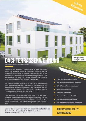 Dachterrassenwohnung - Nur noch eine Wohnung verfügbar, Erstbezug 01.07.2025