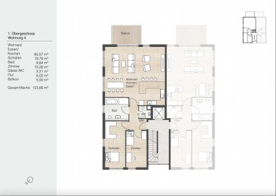 3 oder 4 Zimmer - Großzügig * Modern * Puristisch * Energieeffizient - Neubau in beliebter Lage