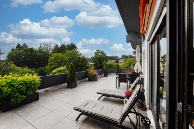 Penthouse mit 105 m² großer Dachterrasse und Aartalblick - barrierefrei zugänglich
