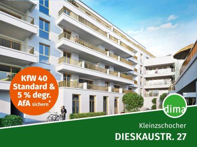 KfW-40-Neubau am Volkspark! Traum-Wohnung mit großer Süd-Loggia, 2 Bädern, HWR, Aufzug u.v.m.