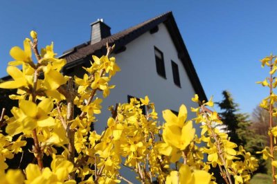 Modernes Einfamilienhaus mit Doppelgarage, Terrasse  und  Garten