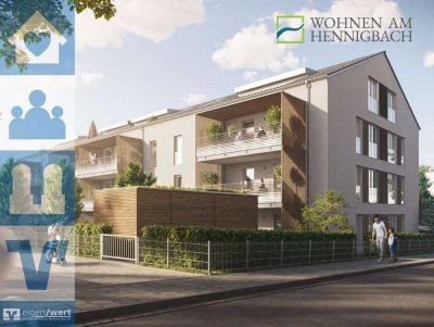 Stilvolle 3-Zi.-Neubauwohnung mit Balkon am Hennigbach in Markt Schwaben