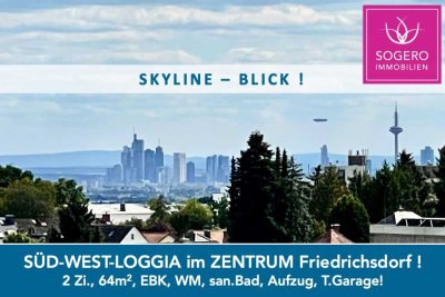 SONNIG, BALKON, SKYLINE BLICK - Lift, 2 Zi., EBK, san.Bad, TG PP