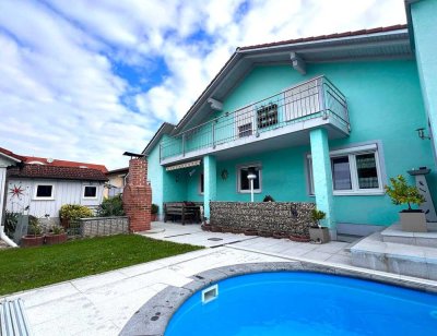 Traumhaftes Zweifamilienhaus mit großem Garten, Pool und vielseitigen Nutzungsmöglichkeiten!