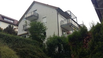 Ruhig gelegene, gut geschnittene 4 Zimmer Wohnung im Grünen mit Blick in die Weinberge.