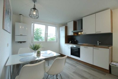 Möbilierte Wohnung über den Dächern von Hilden