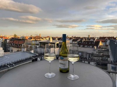 Penthouse mit Blick über München