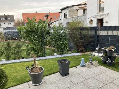 barrierefreie vermietete 2-Zimmerwohnung mit Terrasse und Garten