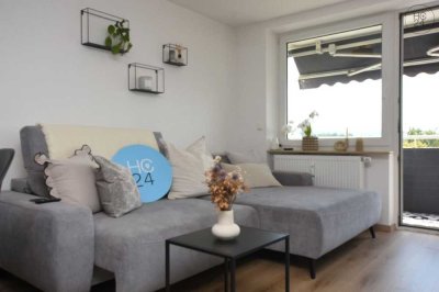 Möblierte 2-Zimmer-Wohnung mit Balkon und Bergsicht in Kempten-Ost