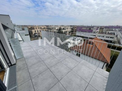 Zwei Dachterrassen, Kühlung &amp; 2 Monate mietfrei: attraktive 3-Zimmer-DG-Wohnung