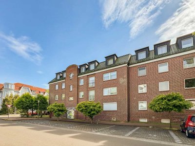 Lichtdurchflutete Hochparterrewohnung im Lotsenviertel mit Tiefgaragenstellplatz