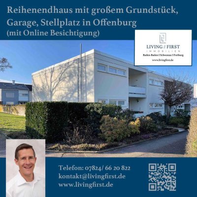 Gepflegtes Reihenendhaus mit Garage und schönem Garten in Offenburg zu verkaufen
