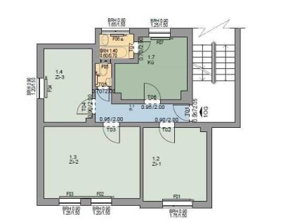 Schöne 3-Zimmer-Wohnung in Flensburg, Swinemünder Str. 10 1. OG rechts