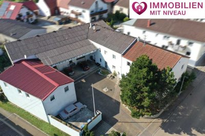 5 Wohneinheiten + KFZ-Werkstatt vor den Toren Dillingen´s !!!