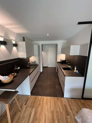 Stilvolle, vollständig renovierte 1-Zimmer-Wohnung mit EBK in Bruchköbel