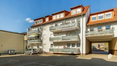 Charmantes Wohnen in Mühlhausen: 2-Zimmer-Wohnung mit Fußbodenheizung und Südbalkon