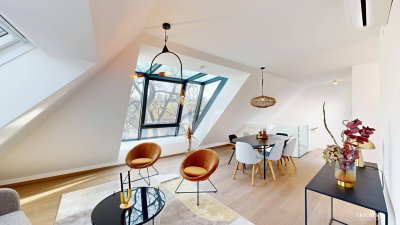 ZUR SCHÖNEN AGNES – Erstbezug: Großzügige 5-Zimmer-Dachgeschoss-Maisonette mit Dachterrasse in Sievering // PROVISIONSFREI