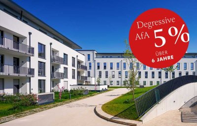 Eigennutzung nach 25 Jahren: Neubau €6.750/m² | 5% Sonder-AfA | 3-Zi Gartenwohnung