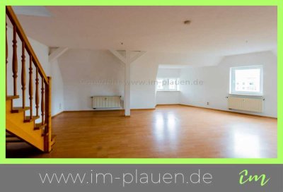 3 Zimmer DG-Maisonette Wohnung in Plauen mit EBK - Laminat - Bad mit Badewanne - Seehausgebiet