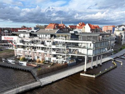 Wohnen am Wasser! Eigentumswohnung im 2. OG mit Balkon, TG-Stellplatz und Bootsanlegeplatz!