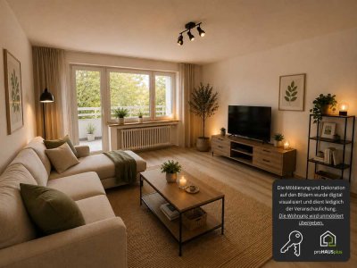 Geräumige 2 Zimmerwohnung mit Balkon - frisch saniert!!