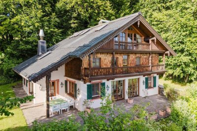 Stilvolles Bauernhaus mit Panoramablick über das Salzburger Alpenvorland